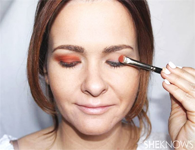 ทาอายแชโดว์สีเดียว