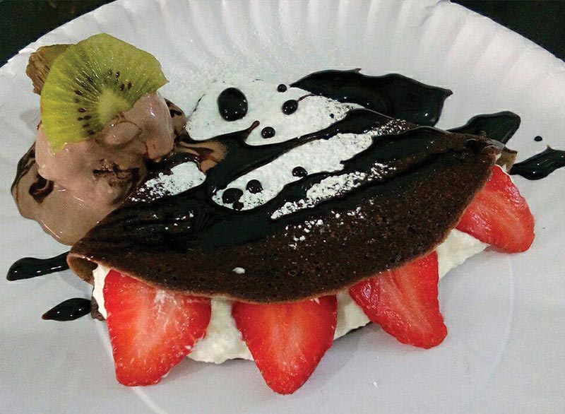 วิธีทำเครปเย็นชาโคล