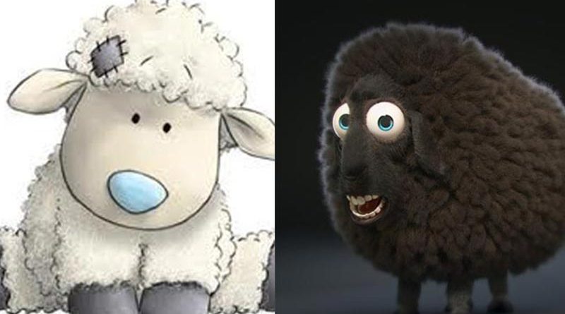 รูปแกะการ์ตูน