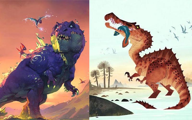 รูปการ์ตูนไดโนเสาร์