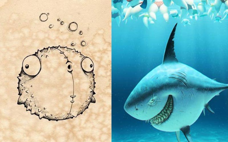 รูปปลาการ์ตูน