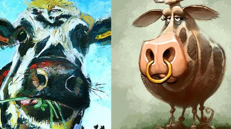 รูปการ์ตูนวัว