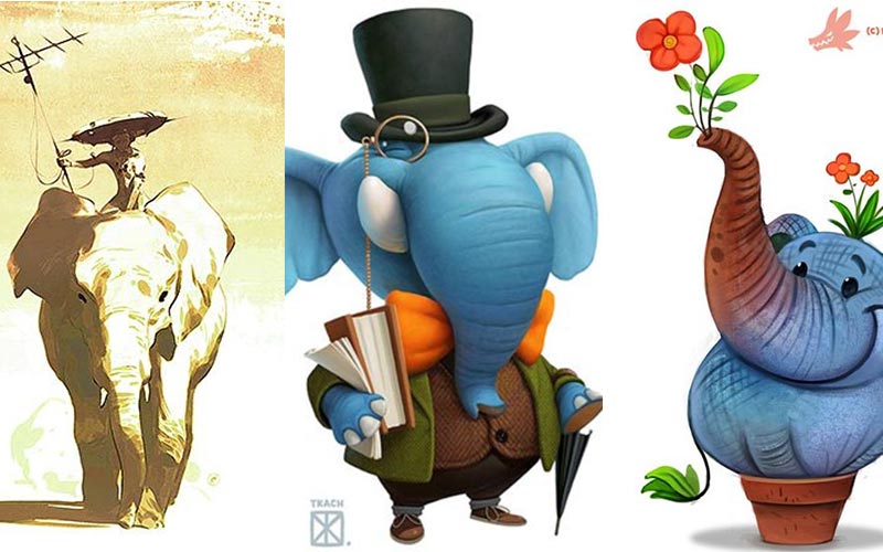 รูปช้างการ์ตูน