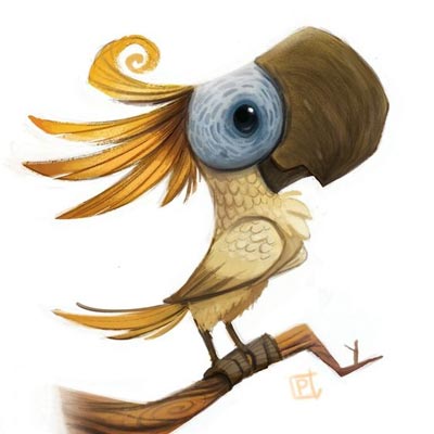 รูปการ์ตูนนกแก้ว