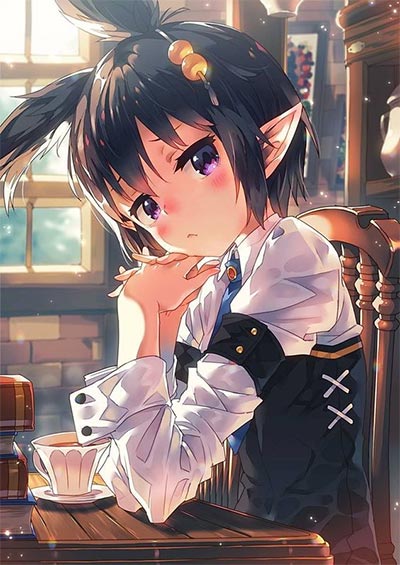 รูปการ์ตูนเอลฟ์ผู้หญิง