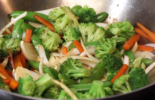 บล็อคโคลี่ผัดกุ้ง