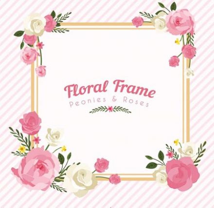 กรอบรูปลายดอกไม้