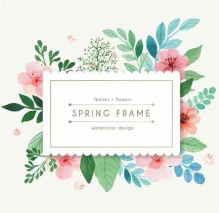 กรอบรูปลายดอกไม้น่ารักๆ
