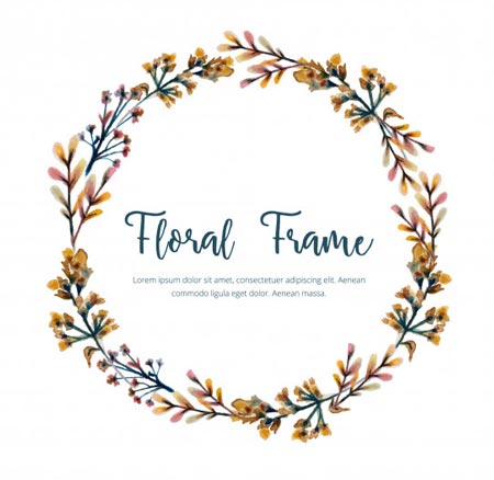 กรอบรูปลายดอกไม้วินเทจ