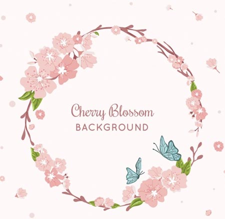 กรอบรูปลายดอกไม้สีพาสเทล