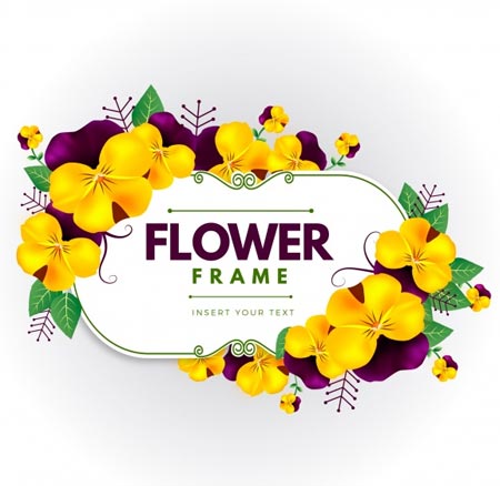 ภาพกรอบลายดอกไม้