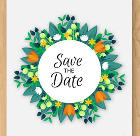 กรอบรูปลายดอกไม้วงกลม