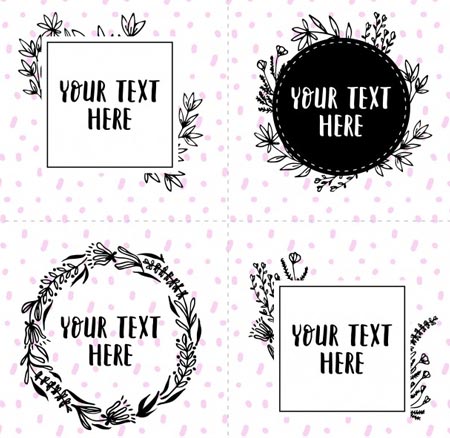 ภาพกรอบรูปสีดำสวยๆ