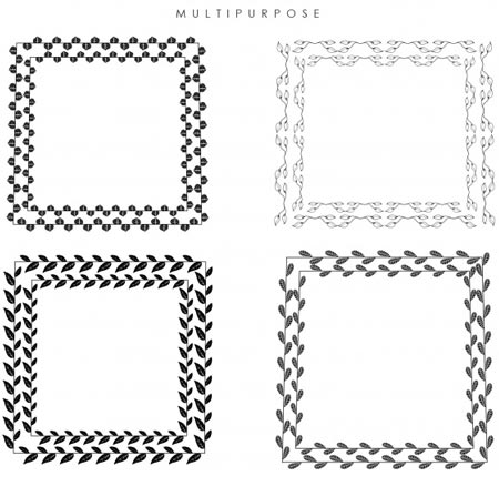 กรอบรูปกราฟิกสีดำ