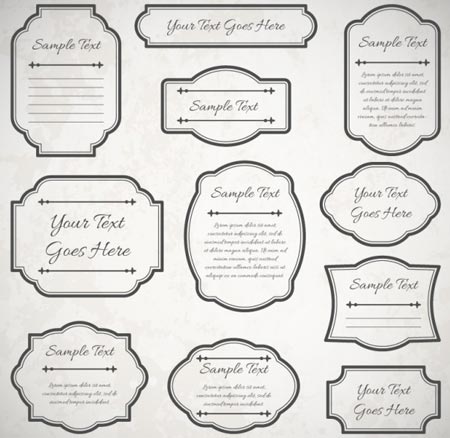 กรอบรูปสีดำแนววินเทจ