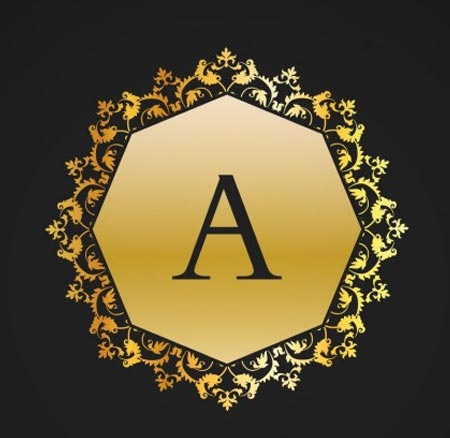 กรอบรูปสีทอง ai