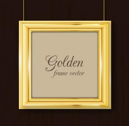 ภาพกรอบรูปสีทอง