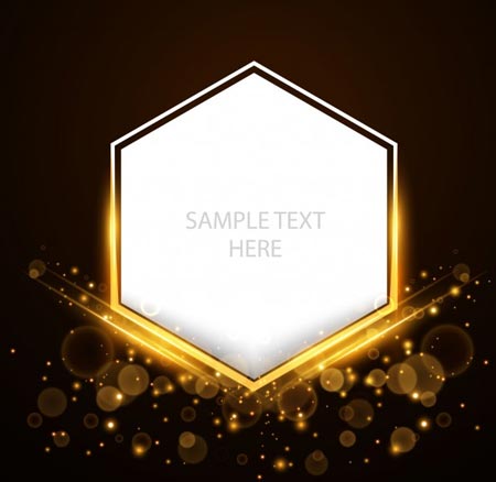 กรอบรูปสีทองเวกเตอร์