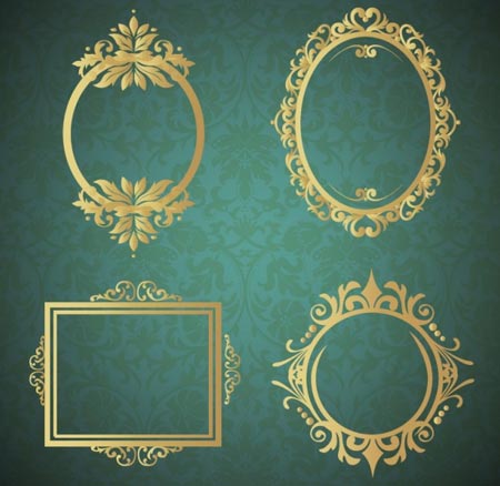 กรอบรูปสีทองหรูๆ