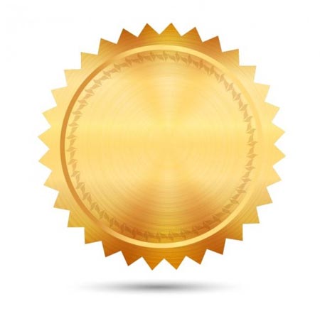 กรอบรูปวงกลมสีทอง