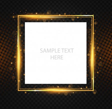 กรอบรูปสีทอง png