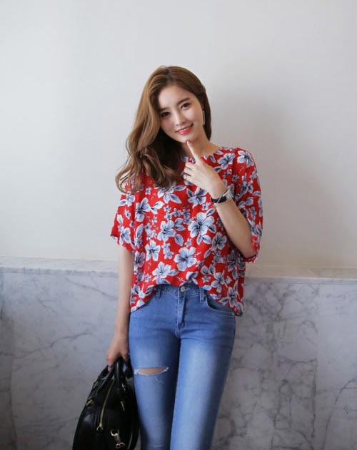 เสื้อลายดอกสวยๆ