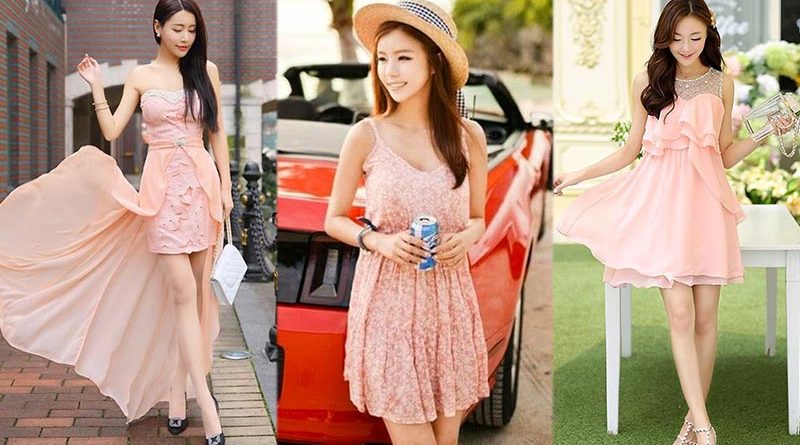 ชุดเดรสสีโอรส