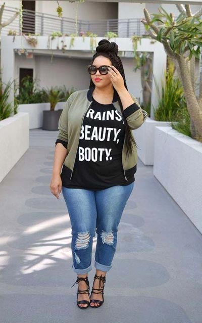 เสื้อยืดคนอ้วนสีดำตัวหนังสือขาว