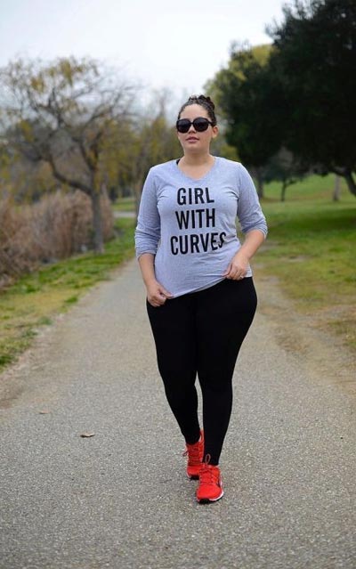 เสื้อยืดคนอ้วนแขนยาวสีเทา