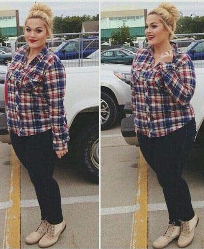 เสื้อลายสก๊อตคนอ้วน5