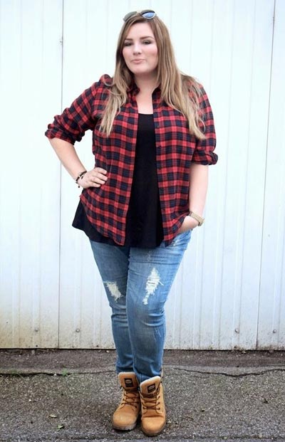 เสื้อลายสก๊อตคนอ้วน8