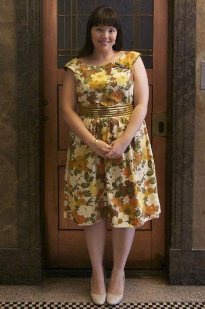 ชุดเดรสลายดอกคนอ้วน15