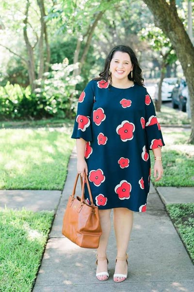 ชุดเดรสลายดอกคนอ้วน19