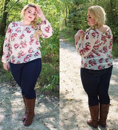 เสื้อลายดอกคนอ้วน