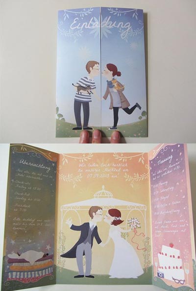 การ์ดแต่งงานการ์ตูน-6